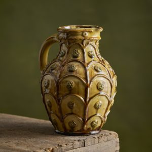 Applique jug, yellow