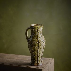 Slender baluster jug, green