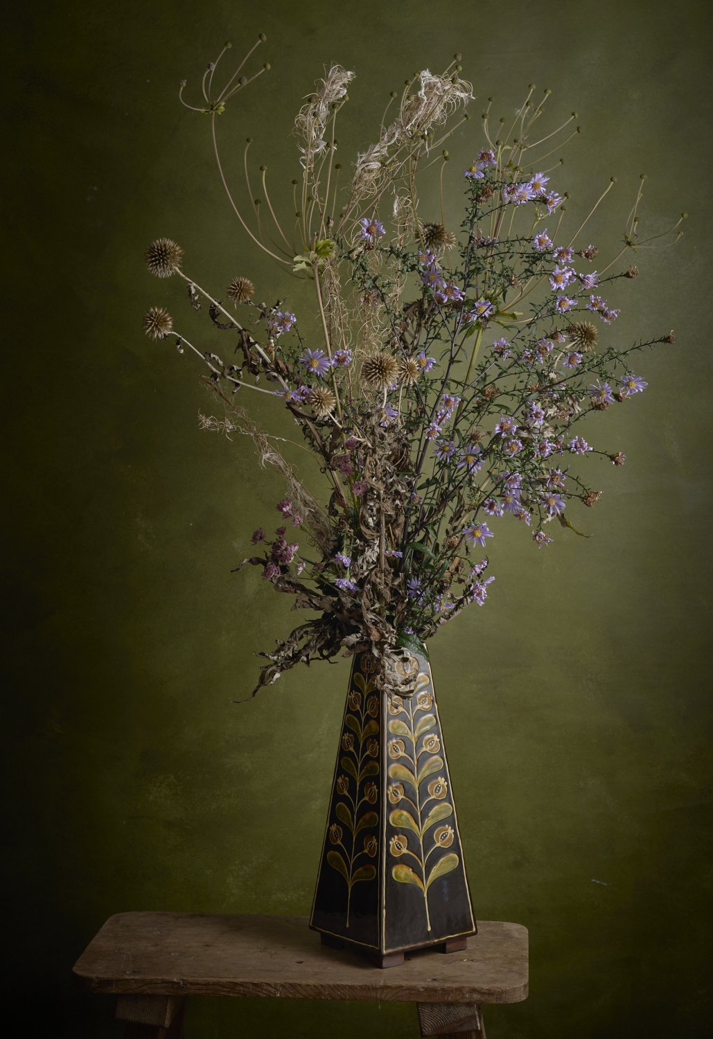 Obelisk flower vase, black - Image 2