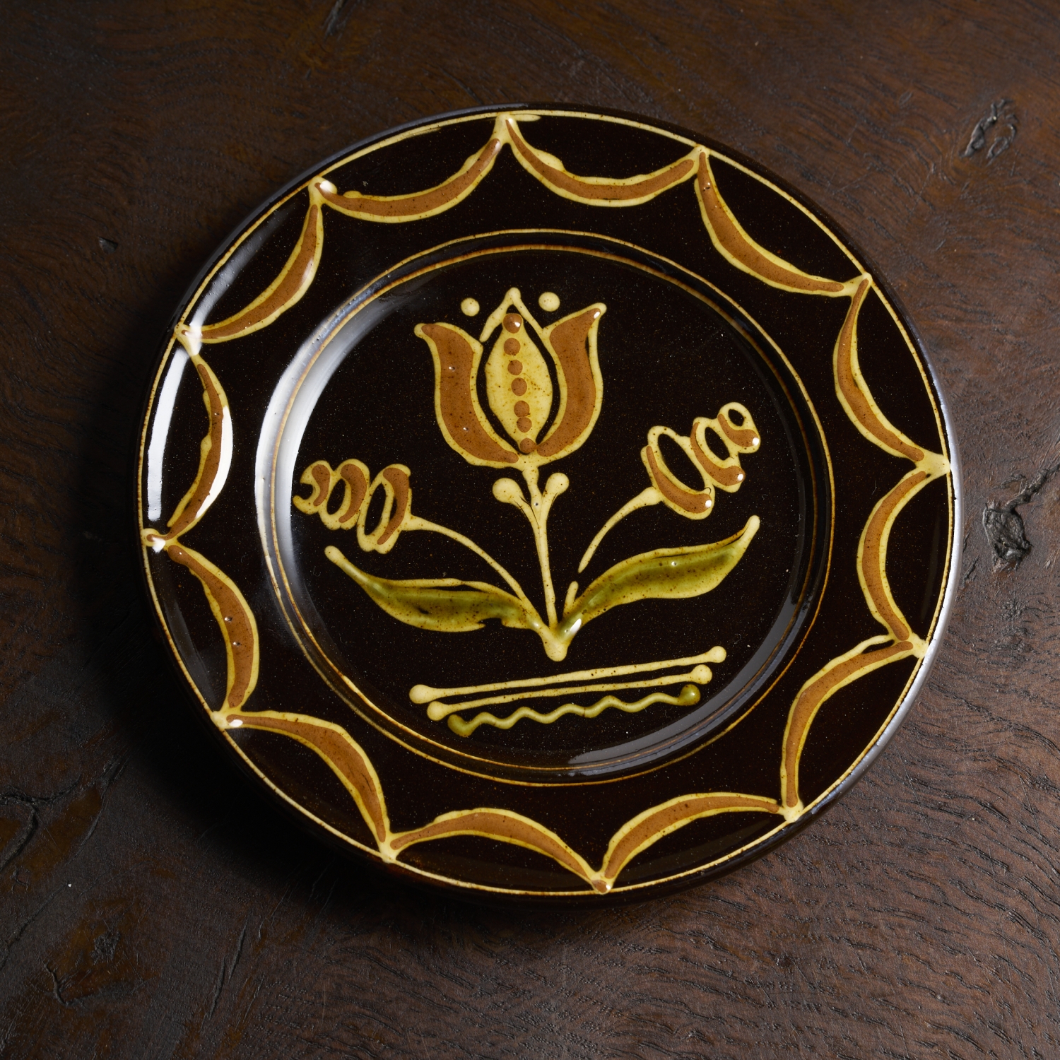 Tulip & buds plate