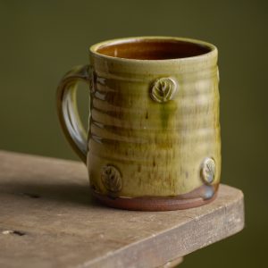 Leaf sprig mug